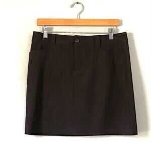Eddie Bauer Skort Womens Size 6 Skirt Black Outdoor Hiking Polyester Spandex